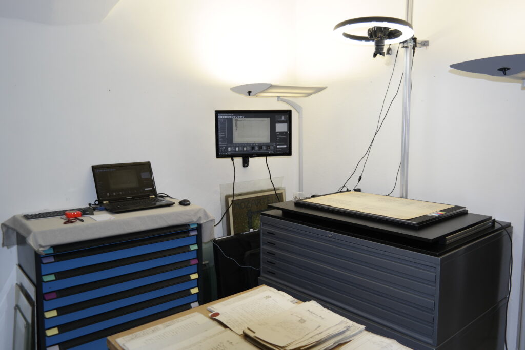 Das professionelle Setup des Digitalarchivs Steyr.